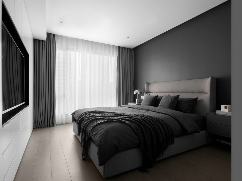 武漢金科城極簡風格裝修效果圖