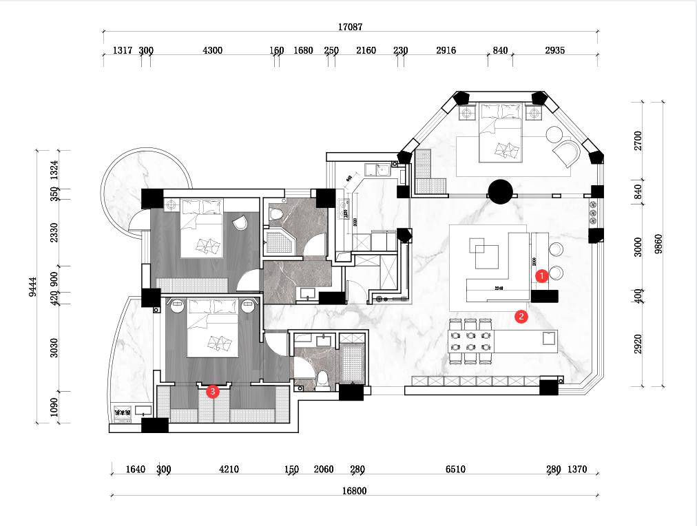 新榮苑法式輕奢風(fēng)格裝修效果圖 新榮苑法式輕奢風(fēng)格裝修效果圖